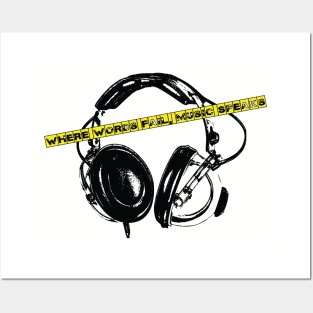 headphone Posters and Art